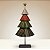 Árvore de Natal de Ferro - Pinheiro Branco, Verde, Vermelho e Preto - 29x66x14cm - 1 unidade - Rizzo - Imagem 1