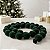 Cordão Maxi Bolas de Natal 6cm - Veludo Verde - 185cm - 1 unidade - Rizzo - Imagem 1