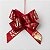 Laço Fácil de Fita de Cetim Decorada - Feliz Natal - Vermelha Rosto Papai Noel - 22mm - 5 unidades - Progresso - Rizzo - Imagem 1