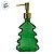 Porta Sabonete Líquido de Natal - Árvore - Verde Translúcido - 20,5x10,3x4,3cm - 1 unidade - Rizzo - Imagem 2