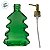Porta Sabonete Líquido de Natal - Árvore - Verde Translúcido - 20,5x10,3x4,3cm - 1 unidade - Rizzo - Imagem 3