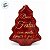 Lata de Natal de Metal - Boas Festas com Muito Amor e Paz  - Vermelho - 18,4x15,2x6,5 cm - 1 unidade - Rizzo - Imagem 2