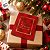 Cartão de Natal - Boas Festas - Vermelho e Dourado - 9,5x13,7cm - 1 unidade - Rizzo - Imagem 5