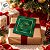Cartão de Natal - Feliz Natal Vamos Celebrar - Verde e Dourado - 9,5x13,7cm - 1 unidade - Rizzo - Imagem 5