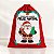 Saco para Presente de Natal em Tecido - Vamos nos Alegrar - 40x57cm - 1 unidade - Rizzo - Imagem 1
