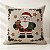 Capa Para Almofada De Natal - Papai Noel Urso e Presente - 43cm - 1 unidade - Rizzo - Imagem 1