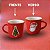 Caneca de Porcelana Personalizado Natal - Vermelho - 140ml - 1 unidade - Rizzo - Imagem 1