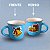 Caneca de Porcelana Personalizado Natal - Azul - 140ml - 1 unidade - Rizzo - Imagem 1