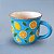 Caneca de Porcelana Personalizado Frutinhas - Limão - 140ml - 1 unidade - Rizzo - Imagem 1