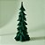 Árvore de Natal Decorativa em Resina - Flocado Verde - 24cm - 1 unidade - Cromus - Rizzo - Imagem 1