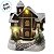 Casinha Decorativa de Natal com LED - Vinho - 10,5x11x7,5cm - 1 unidade - Rizzo - Imagem 3