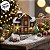 Casinha Decorativa de Natal com LED - Vinho - 10,5x11x7,5cm - 1 unidade - Rizzo - Imagem 5