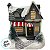 Casinha Decorativa de Natal com LED - Cinza - 10,5x11x7,5cm - 1 unidade - Rizzo - Imagem 3