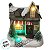 Casinha Decorativa de Natal com LED - Cinza - 10,5x11x7,5cm - 1 unidade - Rizzo - Imagem 4