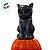 Enfeite Decorativo De Halloween com Luz - Telefone Abóbora - Gato e Abóbora - 15x37x12cm - 1 unidade - Rizzo - Imagem 3