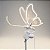 Borboleta de LED Branco para Decoração com Suporte - 100cm - 1 unidade - Rizzo - Imagem 1