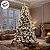 Árvore de Natal Modelo Manjerona Nevada - 1442 Galhos - 2,70m - Ref. RZO354 - 1 unidade - Rizzo - Imagem 4