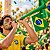 Corneta Brasil Copa do Mundo com Bandeira - 35cm - 1 unidade - Rizzo - Imagem 4