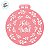 Stencil Feliz Natal - Ref.3057 - 23,5x21,5cm - 1 unidade - RR Cortadores - Rizzo - Imagem 2