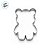 Cortador Urso M - Ref.672 - 6,5x5,6cm - 1 unidade - RR Cortadores - Rizzo - Imagem 2