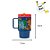 Copo Tumbler Infantil com Tampa e Canudo - Pokemon - 530ml - 1 unidade - Zonacriativa - Rizzo - Imagem 6