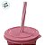 Copo de Plástico com Tampa e Canudo - Minnie Mouse - Rosa - 500ml - 1 unidade - Disney Original - Rizzo - Imagem 5