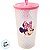 Copo de Plástico com Tampa, Canudo e LED - Minnie Mouse - Rosa - 490ml - 1 unidade - Disney Original - Rizzo - Imagem 3