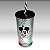 Copo de Plástico com Tampa, Canudo e LED - Mickey Clássico - Preto - 490ml - 1 unidade - Disney Original - Rizzo - Imagem 1