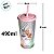Copo de Plástico com Tampa, Canudo e LED - Patrulha Canina Meninas - Rosa - 490ml - 1 unidade - Plasútil - Rizzo - Imagem 6