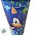 Copo de Plástico com Tampa e Canudo Pin - Sonic 35 Anos - 500ml - 1 unidade - Plasútil - Rizzo - Imagem 3