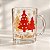 Caneca de Vidro de Natal - Árvores - 335ml  - 1 unidade - Rizzo - Imagem 1