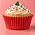 Forminha Forneável para Cupcake - Vermelho Natal - 45 unidades - Mago - Rizzo - Imagem 1