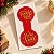 Lacre Adesivo de Natal - Natal - Vermelho - Ref.2473 - 7,5x3cm - 20 unidades - Stickr - Rizzo - Imagem 1