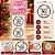 Adesivo Decorativo de Natal - Feito com Amor - Feliz Natal - Ref.2569 - 4x4cm - 60 unidades - Stickr - Rizzo - Imagem 2