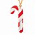 Tag Decorativa de Natal com Sisal - Bengala Candy Cane - Ref.2475 - 8cm - 10 unidades - Stickr - Rizzo - Imagem 3