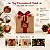 Tag Quadrada Decorativa de Natal com Sisal - Feliz Natal Sino - 5x5cm - 10 unidades - Rizzo - Imagem 4