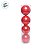 Bolas de Natal em Tubo - Vermelho - Perolado - 12cm - 4 unidades - Cromus - Rizzo - Imagem 2