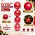Bolas de Natal em Tubo - Vermelho - Perolado - 12cm - 4 unidades - Cromus - Rizzo - Imagem 4