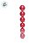 Bolas de Natal em Tubo - Vermelho - Perolado - 10cm - 6 unidades - Cromus - Rizzo - Imagem 2