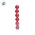 Bolas de Natal em Tubo - Vermelho - Perolado - 6cm - 6 unidades - Cromus - Rizzo - Imagem 2
