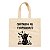 Sacola de Algodão Gostosuras ou Travessuras - Gatinho - Halloween - 22x20
 - 1 unidade - Rizzo - Imagem 2