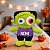 Pelúcia Frankstein Personalizado com Nome - Verde e Roxo - Halloween - 20,5cm - 1 unidade - Rizzo - Imagem 1