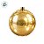 Bolas de Natal em Tubo - Ouro - Perolado - 12cm - 4 unidades - Cromus - Rizzo - Imagem 2