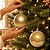 Bolas de Natal em Tubo - Ouro - Fosco e Perolado - 10cm - 6 unidades - Cromus - Rizzo - Imagem 4