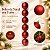Bolas de Natal em Tubo - Vermelho - Fosco - 10cm - 6 unidades - Cromus - Rizzo - Imagem 5