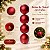 Bolas de Natal em Tubo - Vermelho - Fosco - 12cm - 4 unidades - Cromus - Rizzo - Imagem 5
