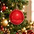 Bolas de Natal em Tubo - Vermelho - Perolado - 7cm - 6 unidades - Cromus - Rizzo - Imagem 1