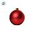 Bolas de Natal em Tubo - Vermelho - Fosco - 8cm - 6 unidades - Cromus - Rizzo - Imagem 2