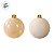 Bolas de Natal em Tubo - Marfim - Transparente e Perolado - 10cm - 6 unidades - Cromus - Rizzo - Imagem 2