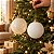 Bolas de Natal em Tubo - Marfim - Transparente e Perolado - 10cm - 6 unidades - Cromus - Rizzo - Imagem 4